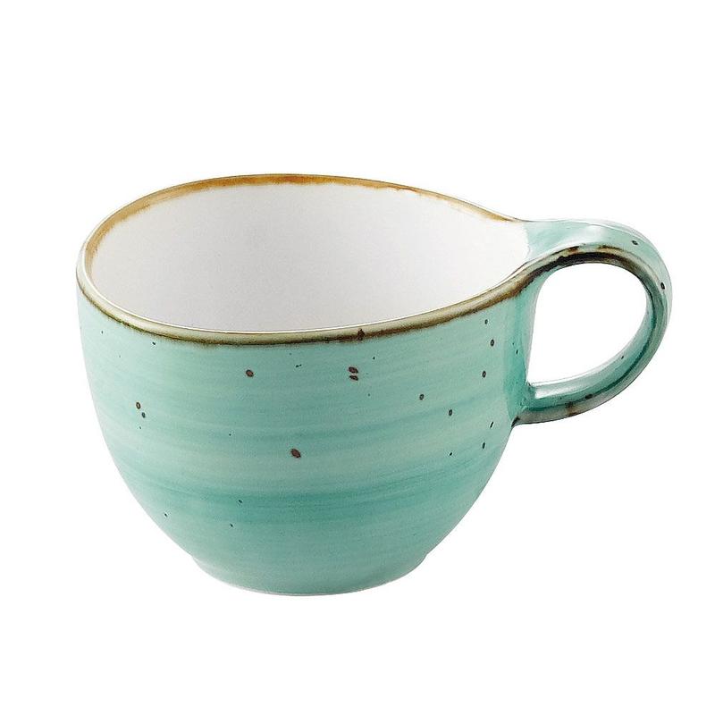 CAC Chinaware Tucson Cup Turquoise 8.5oz 3 5/8"