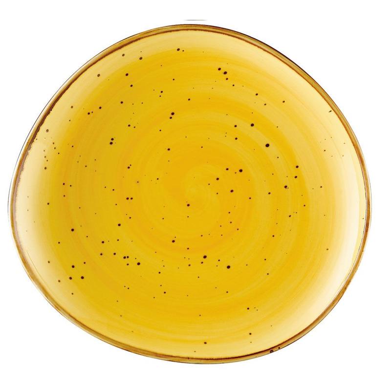 CAC Chinaware Tucson Plate Sunflower 10 3/8"