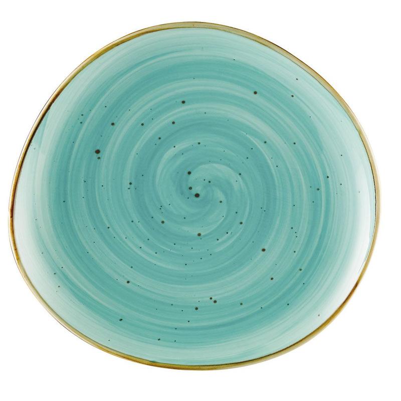 CAC Chinaware Tucson Plate Turquoise 10 3/8"