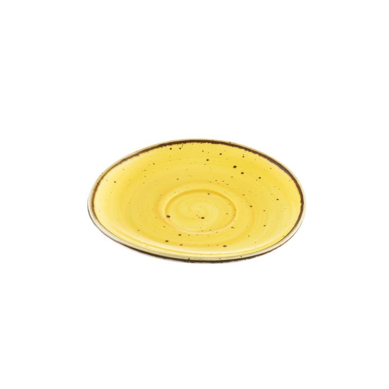 CAC Chinaware Tucson Saucer Sunflower For TUS-1-SFL 6 1/4"