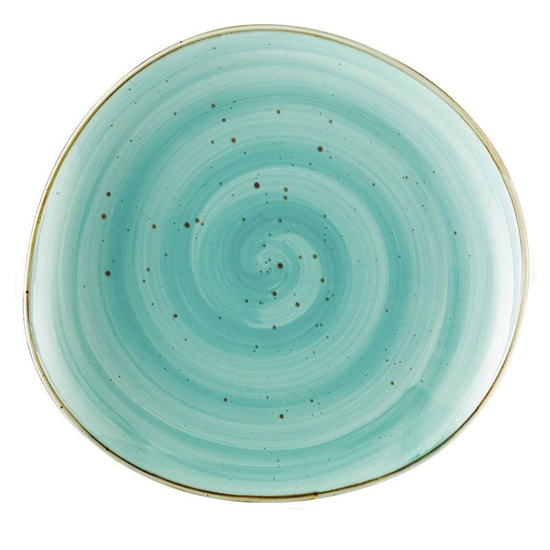 CAC Chinaware Tucson Plate Turquoise 12 1/4"