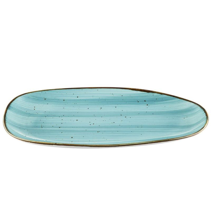 CAC Chinaware Tucson Platter Turquoise 13"