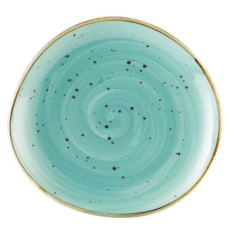 CAC Chinaware Tucson Plate Turquoise 8 1/4"