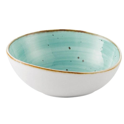 CAC Chinaware Tucson Soup/Salad Bowl Turquoise 13oz 6"