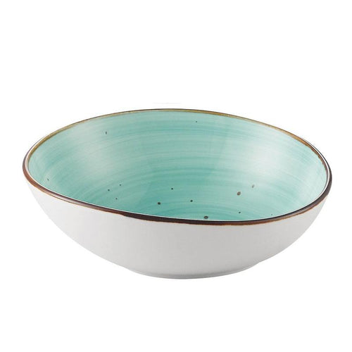 CAC Chinaware Tucson Soup/Salad Bowl Turquoise 20oz 7 1/2"