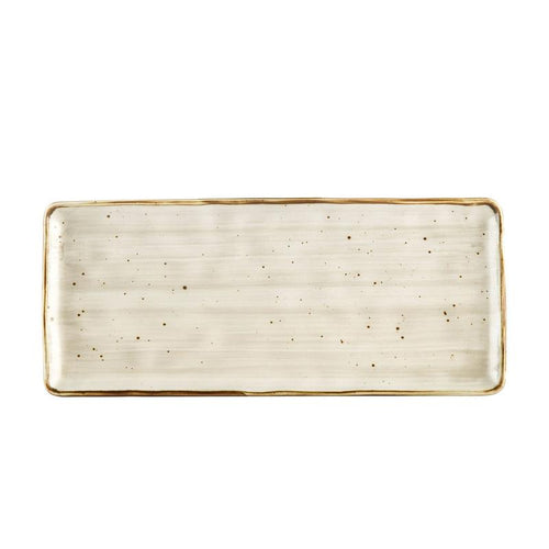 CAC Chinaware Tucson Rect. Platter Desert Beige 12"