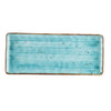 CAC Chinaware Tucson Rect. Platter Turquoise 16"