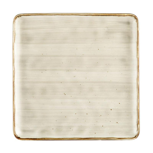 CAC Chinaware Tucson Square Plate Desert Beige 10"