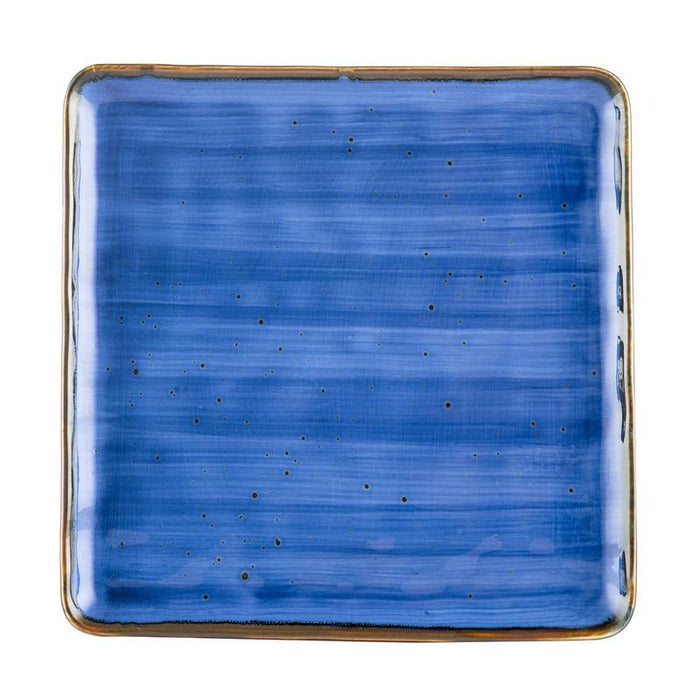 CAC Chinaware Tucson Square Plate Starry Night Blue 10"