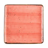 CAC Chinaware Tucson Square Plate Coral 10"