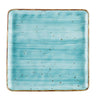 CAC Chinaware Tucson Square Plate Turquoise 10"