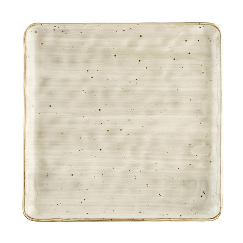 CAC Chinaware Tucson Square Plate Desert Beige 12"