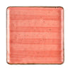 CAC Chinaware Tucson Square Plate Coral 12"