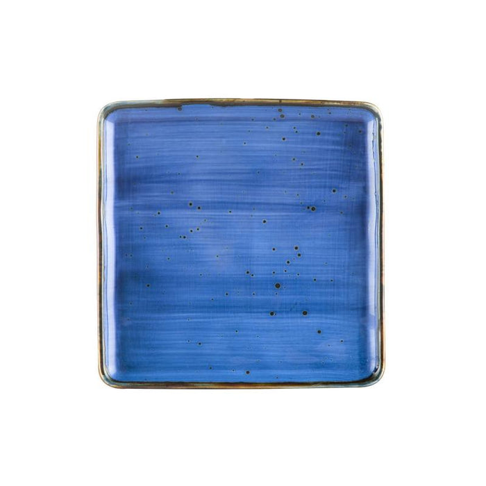 CAC Chinaware Tucson Square Plate Starry Night Blue 8 1/4"