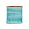 CAC Chinaware Tucson Square Plate Turquoise 8 1/4"