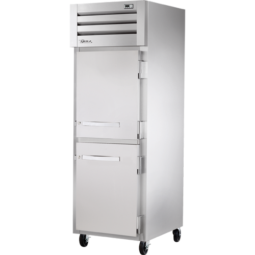 True STR1H-2HS Reach-In Solid Half Swing Door Heated Cabinet