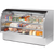 True TCGG-72-S-HC-LD Stainless Steel Curved Glass Refrigerated Deli Case