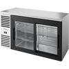 True TBR60-RISZ1-L-S-11-1 Reach-In Single Zone Refrigerator with Left Side Refrigeration System. Stainless Exterior and Glass Slide Doors