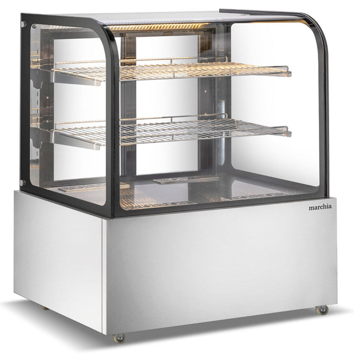 Marchia MH48 48-inch curved glass heated display warming case