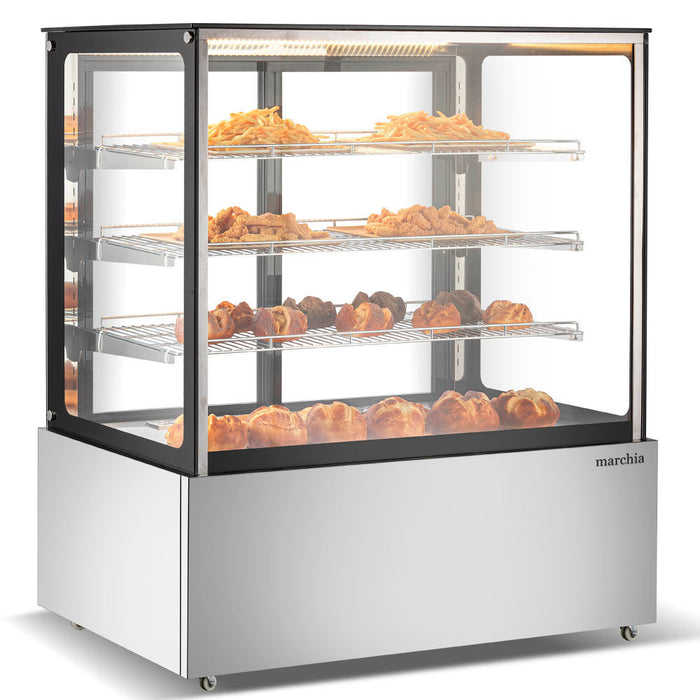 Marchia MH48-ST 48-inch straight glass heated display warming case