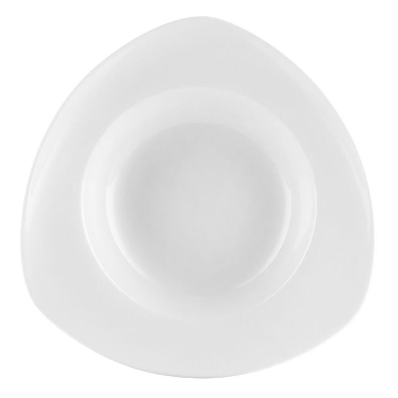 CAC Chinaware Universal Triangular Pasta Bowl 22oz 11 1/2"