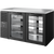 True TBR60-PTSZ1-L-B-GG-GG-1 Pass-Thru Single Zone Refrigerator with Left Side Refrigeration System. Black Exterior and Glass Swing Doors