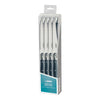 Winco K-73PC Steak Knives, 4-1/2" Blade, Pointed Tip, Euro Slim ABS Handle, Clear Pack (Price/Dozen)