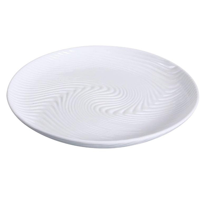 Yanco FU-1208 Fuji 8″ Round Plate, Porcelain, Bone White  Pack of 36 (3Dz)