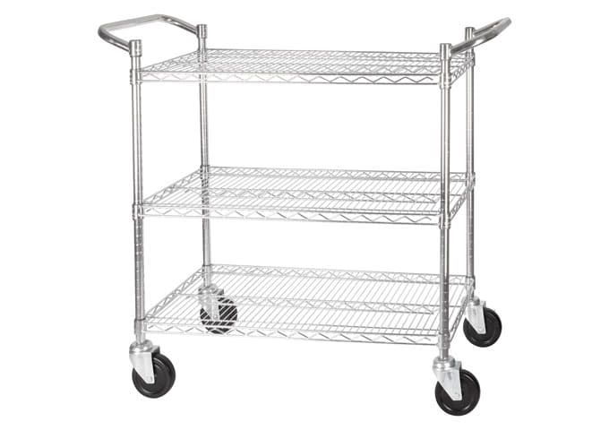 VCCD SERIES, 3-Tier Wire Shelving Cart by Winco (Case Pack of 1) - Available in Different Sizes