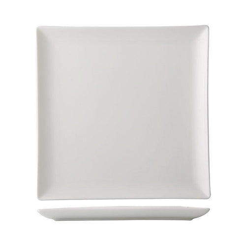 CAC Chinaware Victoria Deep Coupe Square Plate