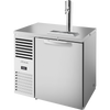 True TDR36-PTSZ1-L-S-S-S-1 Pass-Thru Single Zone Refrigerator with Left Side Refrigeration System. Stainless Exterior and Solid Swing Doors