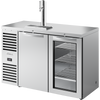 True TDR52-RISZ1-L-S-SG-1 Reach-In Single Zone Refrigerator with Left Side Refrigeration System. Stainless Exterior and Solid & Glass Swing Doors