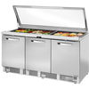 True TFP-72-30M-FGLID-HC~SPEC3 Food Prep Unit with Flat Glass Lid~Spec Package 3
