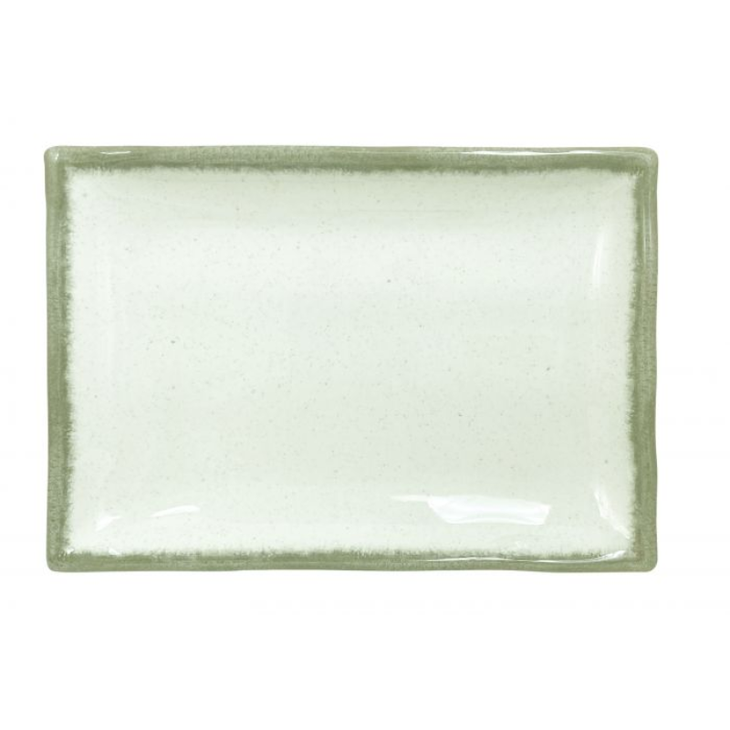 Thunder Group Melamine Western 8 oz, 6-1/4" x 4-3/4" x 1-1/8", Wavy Rectangular Plate, Victoria, 1 doz