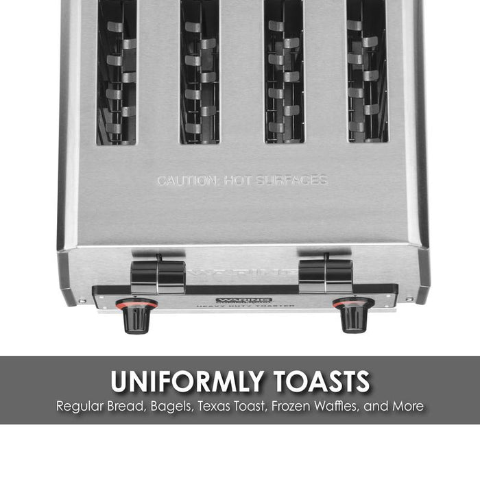 Waring Toaster Heavy-Duty 4-Slot Toaster – 120V 2200W