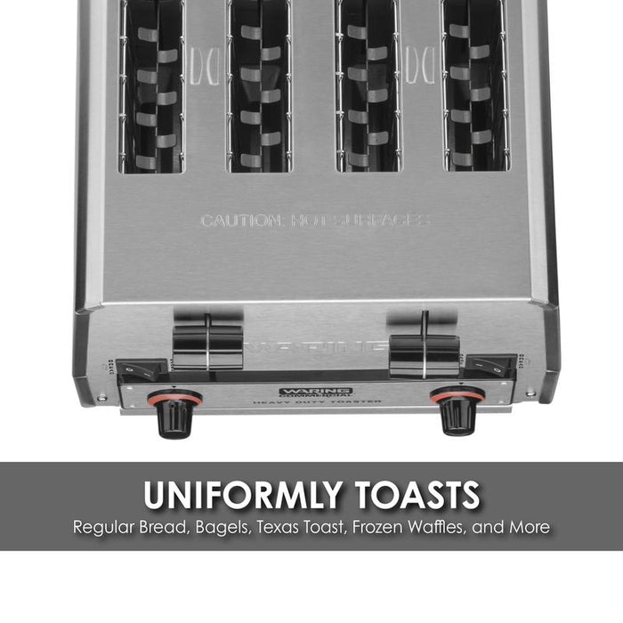 Waring Toaster Heavy-Duty 4-Slot Switchable Bread & Bagel Toaster