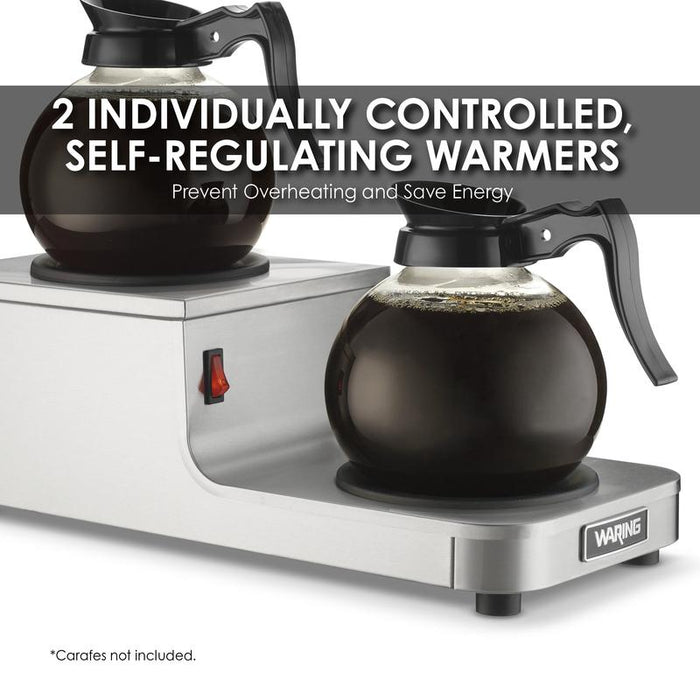 Waring Coffee Warmer, Step-Up, Double Coffee Warmer