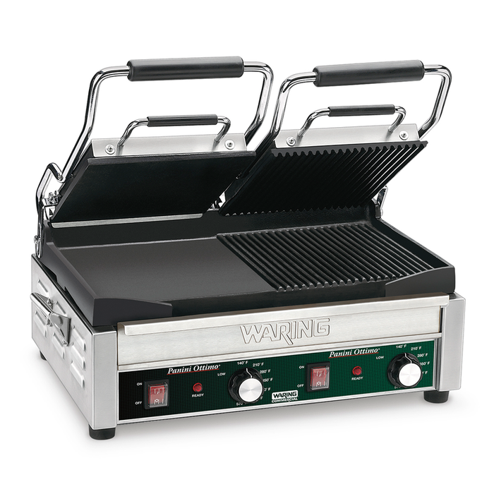 Waring Griddle,Double Italian-Style Panini/Flat Grill – 240V