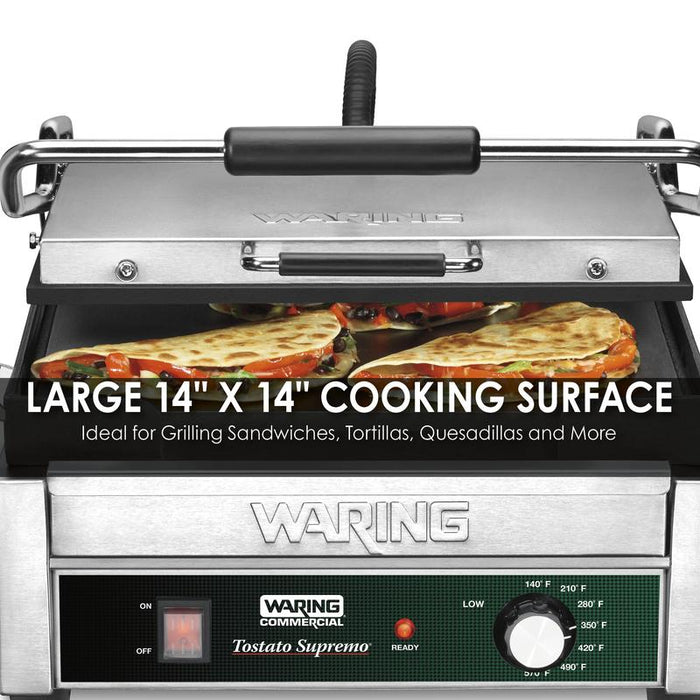 Waring Griddle,Full Size 14" x 14" Flat Toasting Grill - 120V