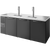 True TDR84-PTSZ1-L-B-SSS-SSS-1 Pass-Thru Single Zone Refrigerator with Left Side Refrigeration System. Black Exterior and Solid Swing Doors