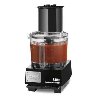 Waring WFP14S Food Processor 3.5 Qt. Bowl Cutter Mixer with Patented LiquiLock® Seal System