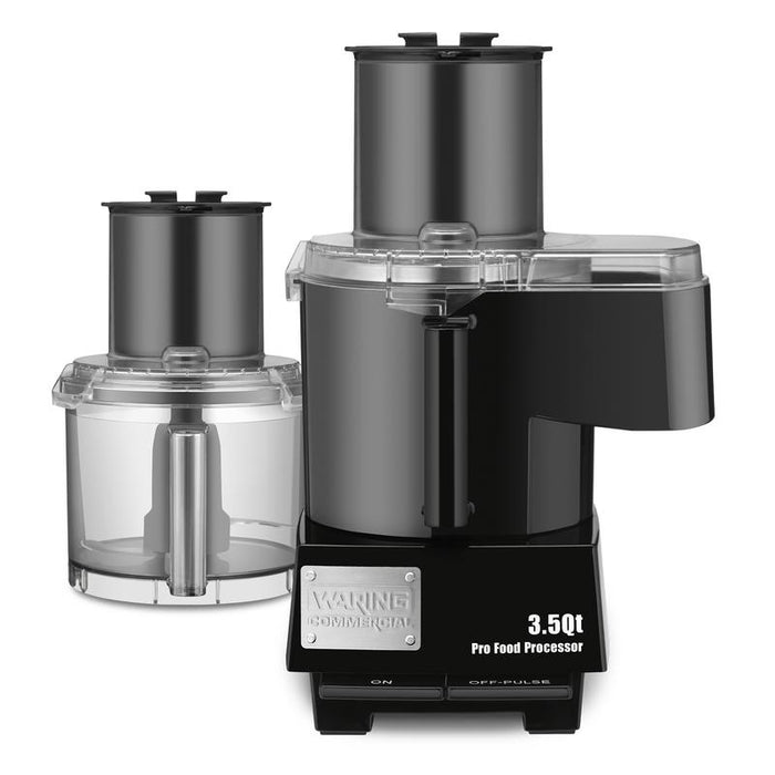 Waring  Food Processor 3.5 Qt. Combination Bowl Cutter Mixer and Continuous-Feed with Patented LiquiLock® Seal System