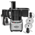 Waring WFP16SC commercial 4-quart food processor with continuous feed attachment and clear bowl