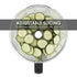 Waring food processor with removable polycarbonate bowl and stainless steel S-blade beside prep ingredients
