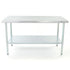 Adcraft WT-E Stainless Steel Work Table with Galvanized Undershelf