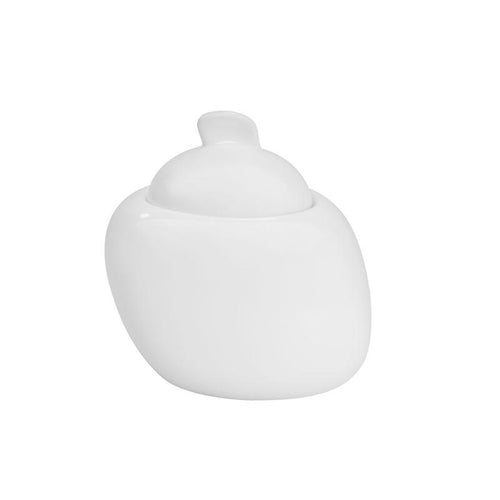 CAC Chinaware White Pearl Sugar Packet Holder 4"
