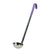 Winco 4 oz Allergen-Free Stainless Steel Ladle with Purple Handle & 15-1/2