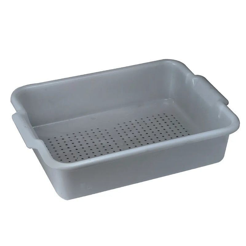 Winco  5" Heavyweight Polypropylene Perforated Bus Box