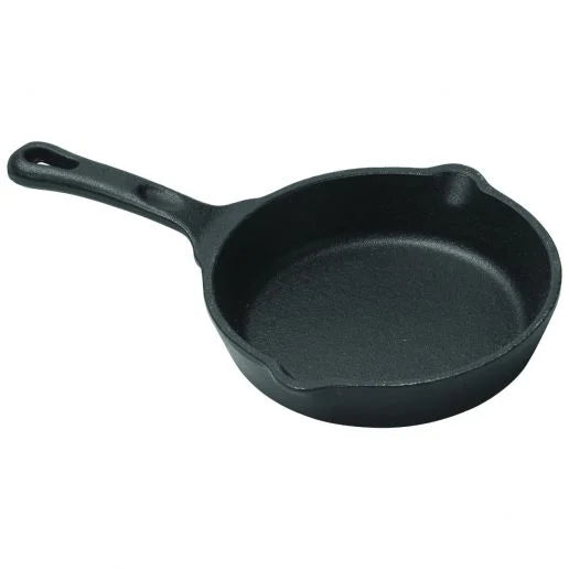 CAST-SERIES FireIron™ Mini Induction Cast Iron Cookware with Ergonomic Thumb-rest by Winco - Available in Different Sizes