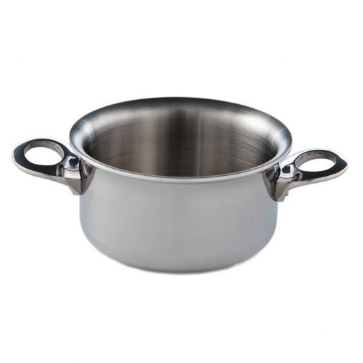 Tri-Ply Mini Cookware with Stainless Steel Exterior by Winco - Available in Different Cookware Models